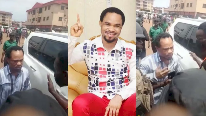 Prophet Odumeje Indaboski fights government workers over church demolition (video)