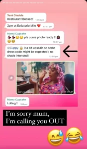 DJ Cuppy Calls Out Mother For Shading Her Fashion Sense (Video)